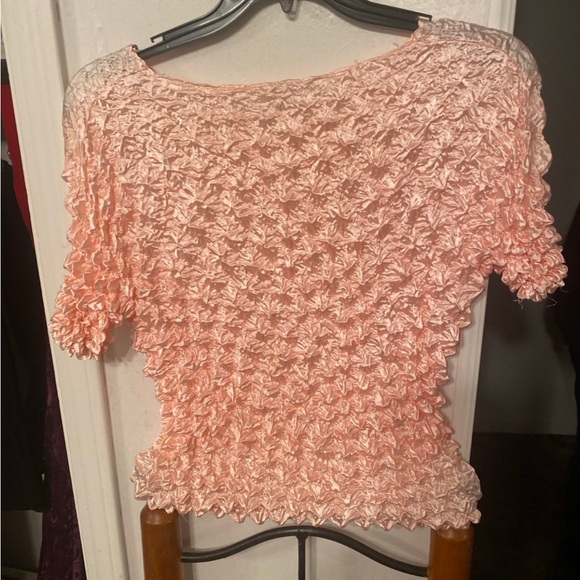 Ruby Rd. Light Pink Textured Blouse - Picture 3 of 5